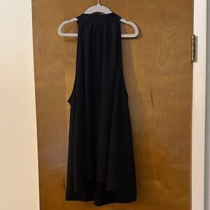 June & Hudson Black Halter Top